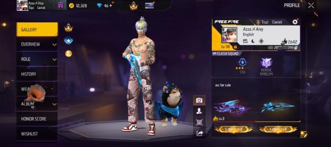 AKAUN GAME FREE FIRE 